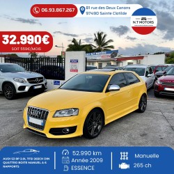 AUDI S3 8P 2.0L TFSI 265CH BVM6 QUATTRO ( TOIT OUVRANT ) 